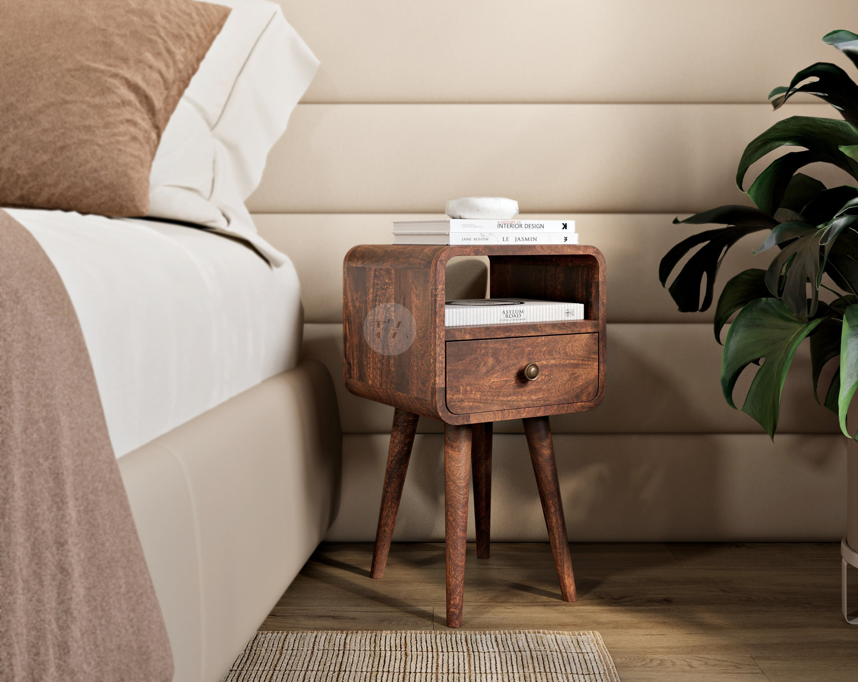 Narrow Nightstand Etsy UK