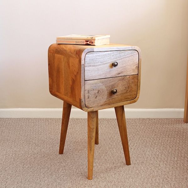 Oak Bedside Table Etsy