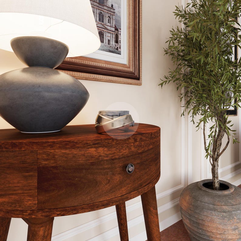 Curved Console Table Above Radiator • Half Moon Console Table With ...