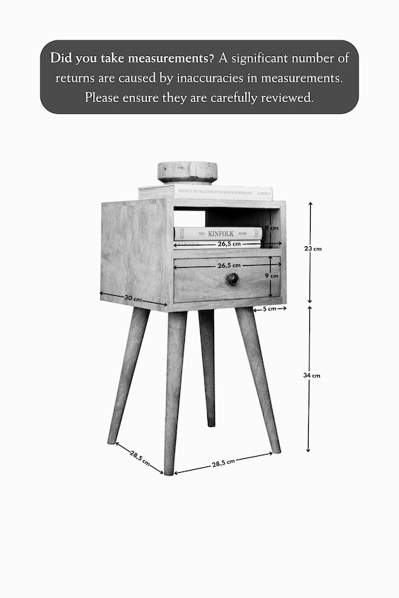 Set Di 2 Tavolini Piccoli In Stile Retrò Con Ripiano - Comodini In MDF E Gambe In Legno Massello Per Soggiorno E Camera Da Letto, Marrone Rustico