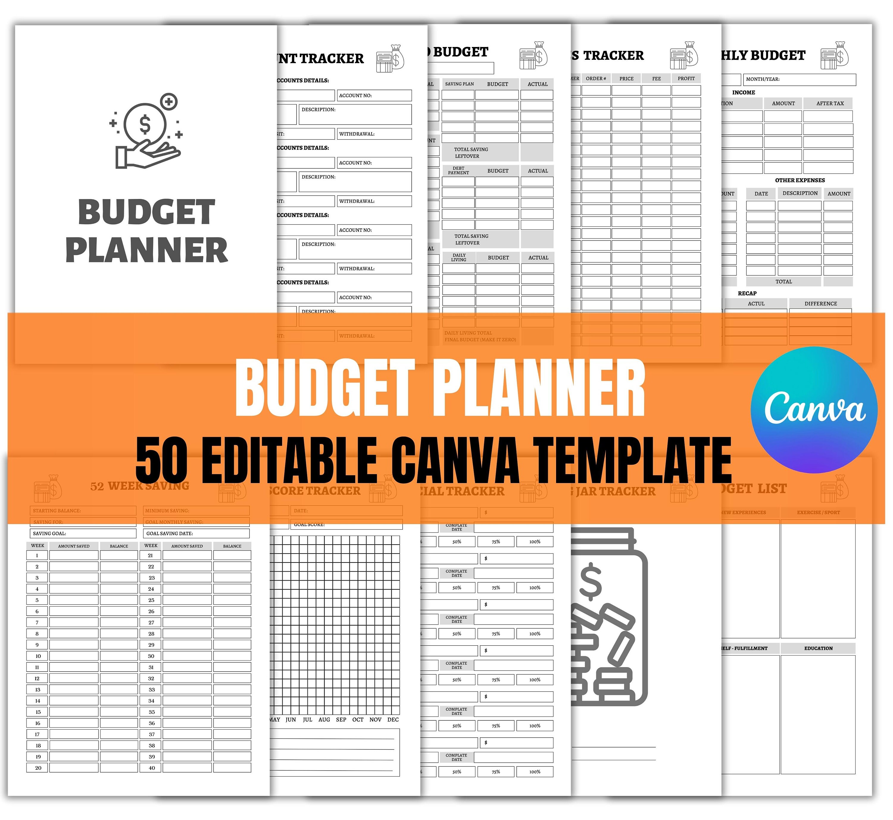 CANVA 2024 Planner templates Printable Canva KDP Planner Etsy Portugal