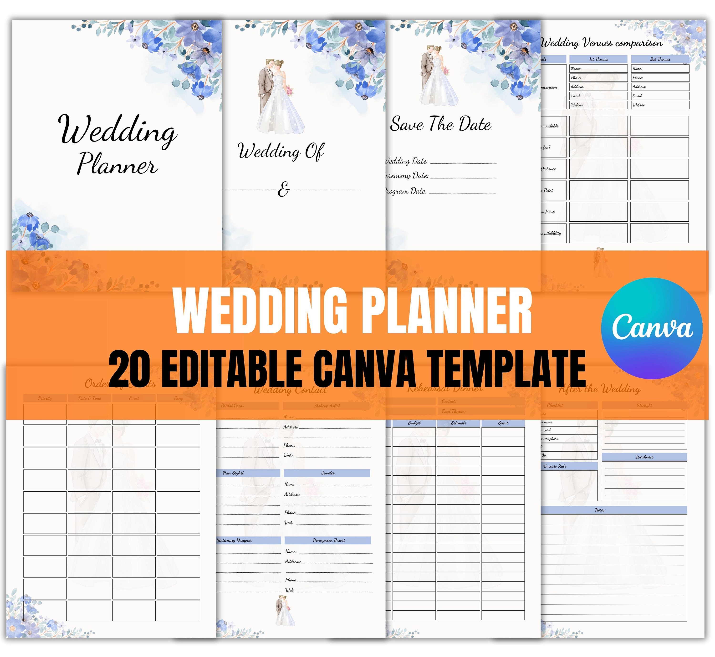 CANVA 2024 Planner Templates Printable Canva KDP Planner Etsy Canada