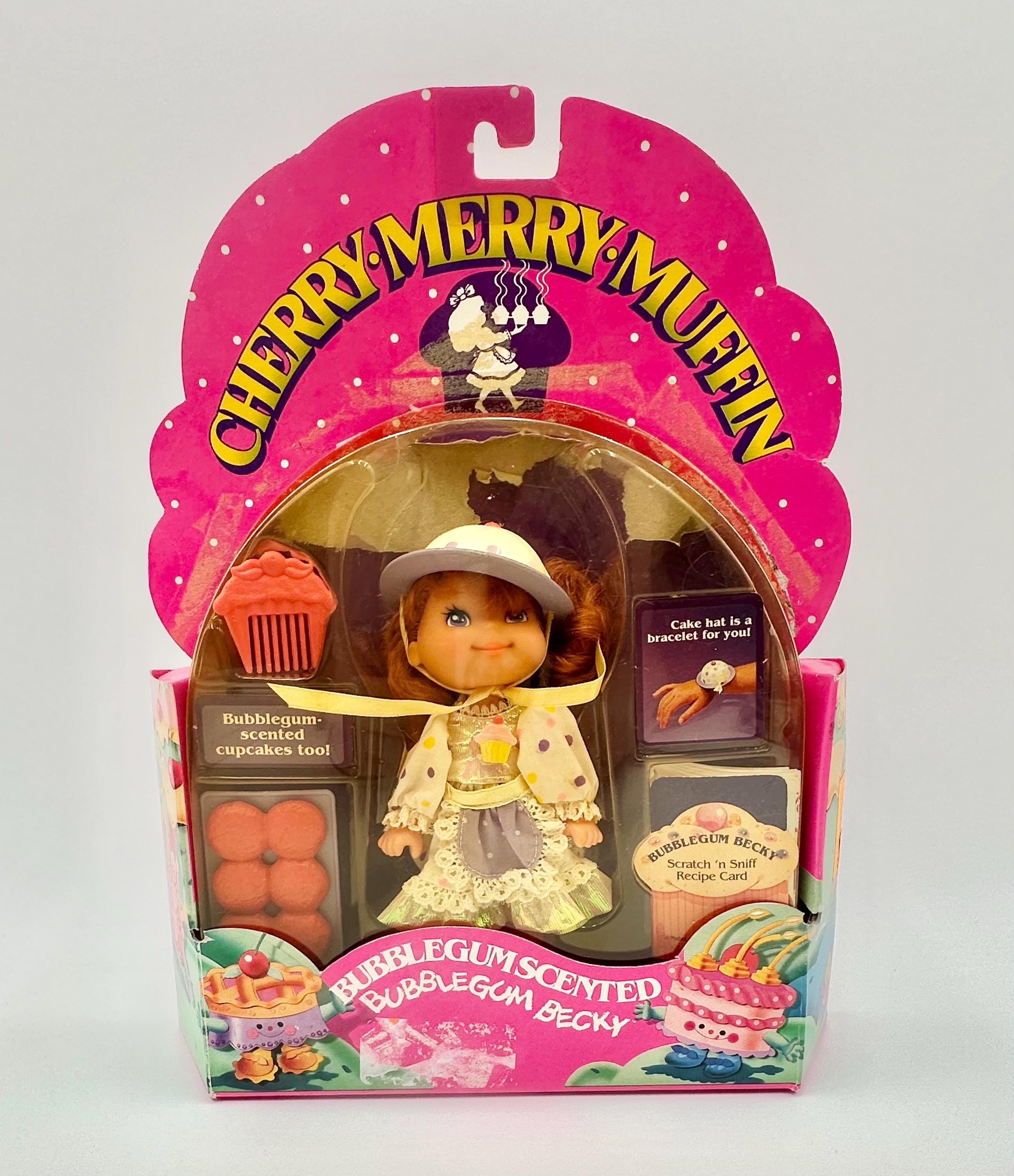 Vintage 1989 Cherry Merry Muffin Doll Bubble Gum Becky With
