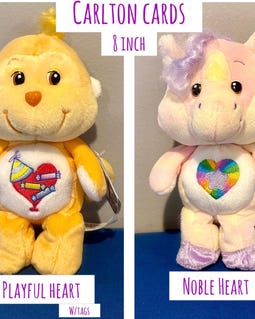 Vintage 2000s 8-9 Inch Plush Care Bear Cousins Carlton Cards, 20th