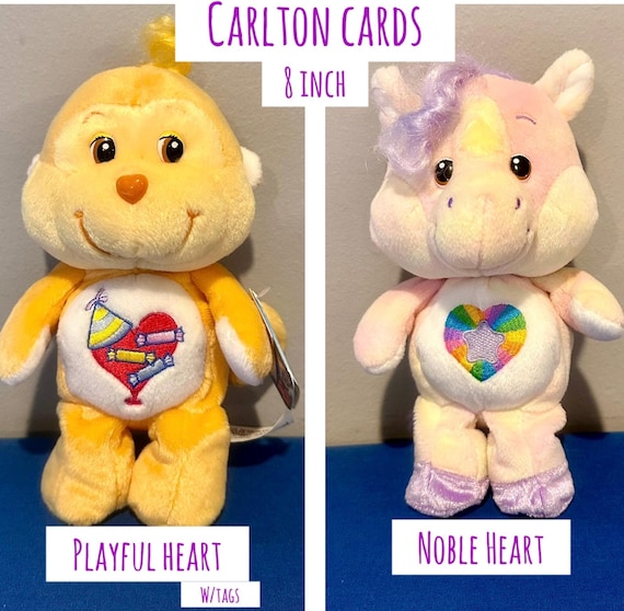 Carlton Cards/ 20th Anniversary Vintage 2002 Plush Care Bears and