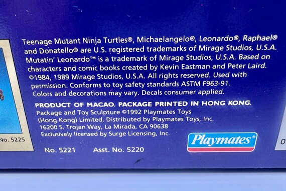 Vintage 1989 Playmates Teenage Mutant Ninja Turtles Mutations