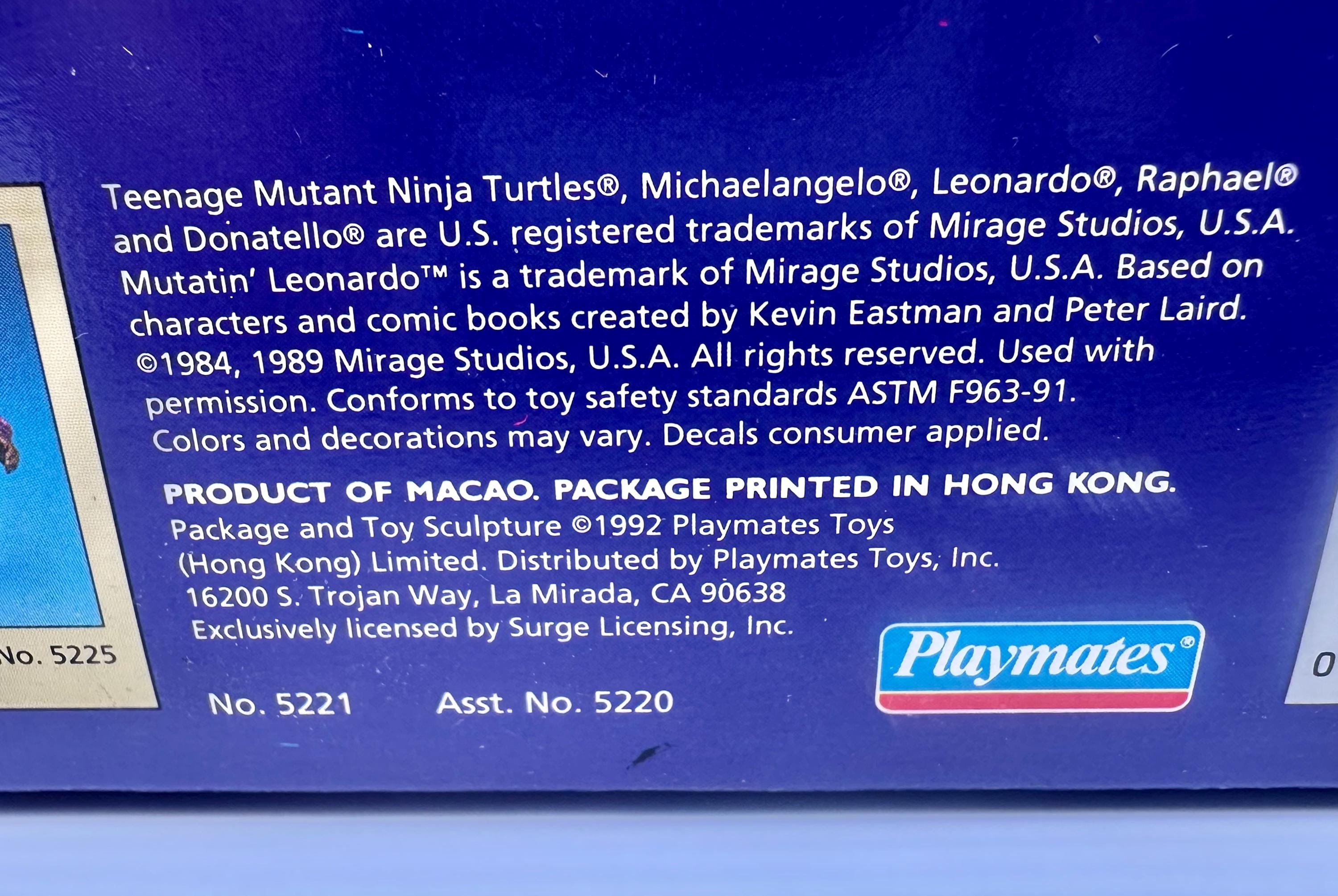 Vintage 1989 Playmates Teenage Mutant Ninja Turtles Mutations
