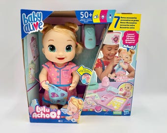 Hasbro Baby Alive Blonde Lulu Achoo 12 Inch Interactive Baby Doll New in Box