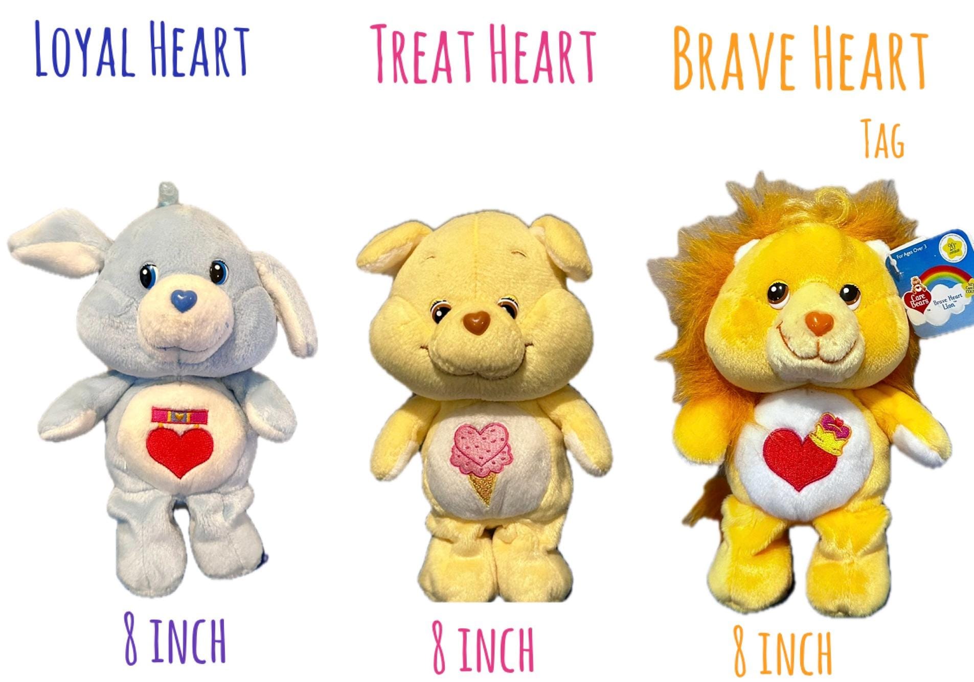 Carlton Cards/ 20th Anniversary Vintage 2002 Plush Care Bears and