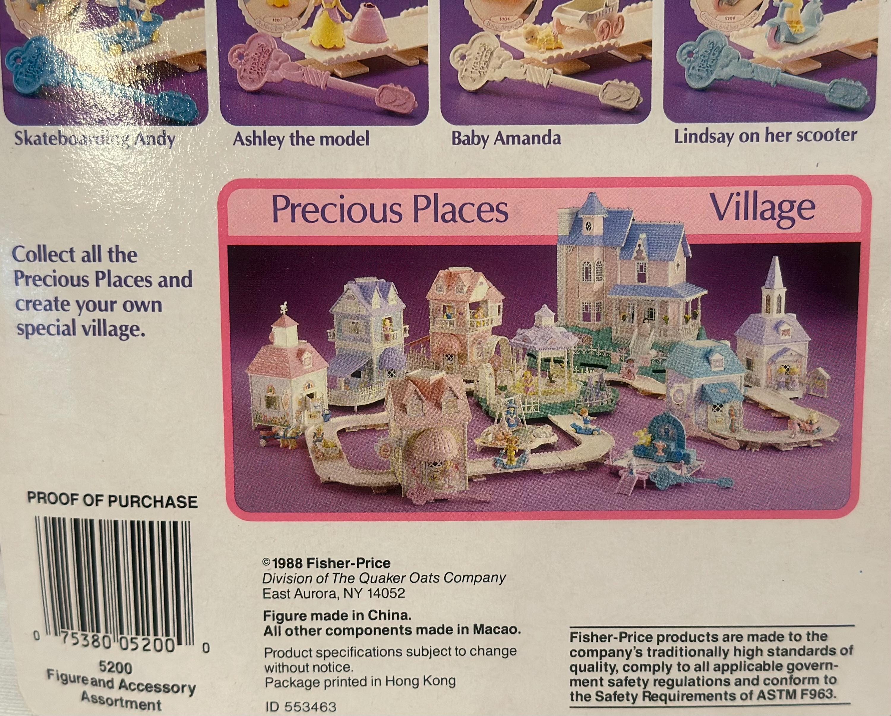 1988 Vintage Fisher-price Precious Places Complete New in Package