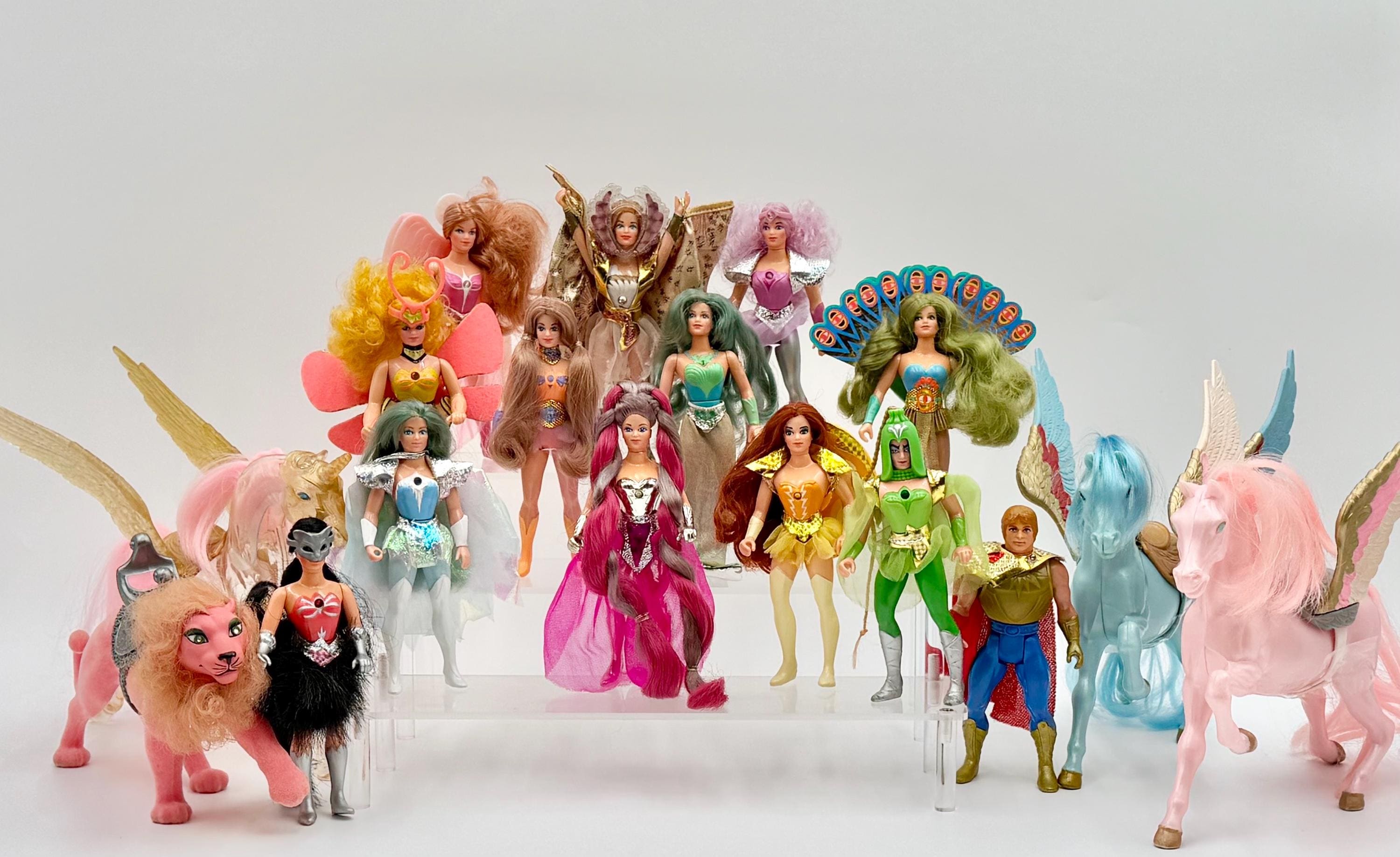 Vintage Princess of Power She-ra Dolls, Weapons, Accessories and