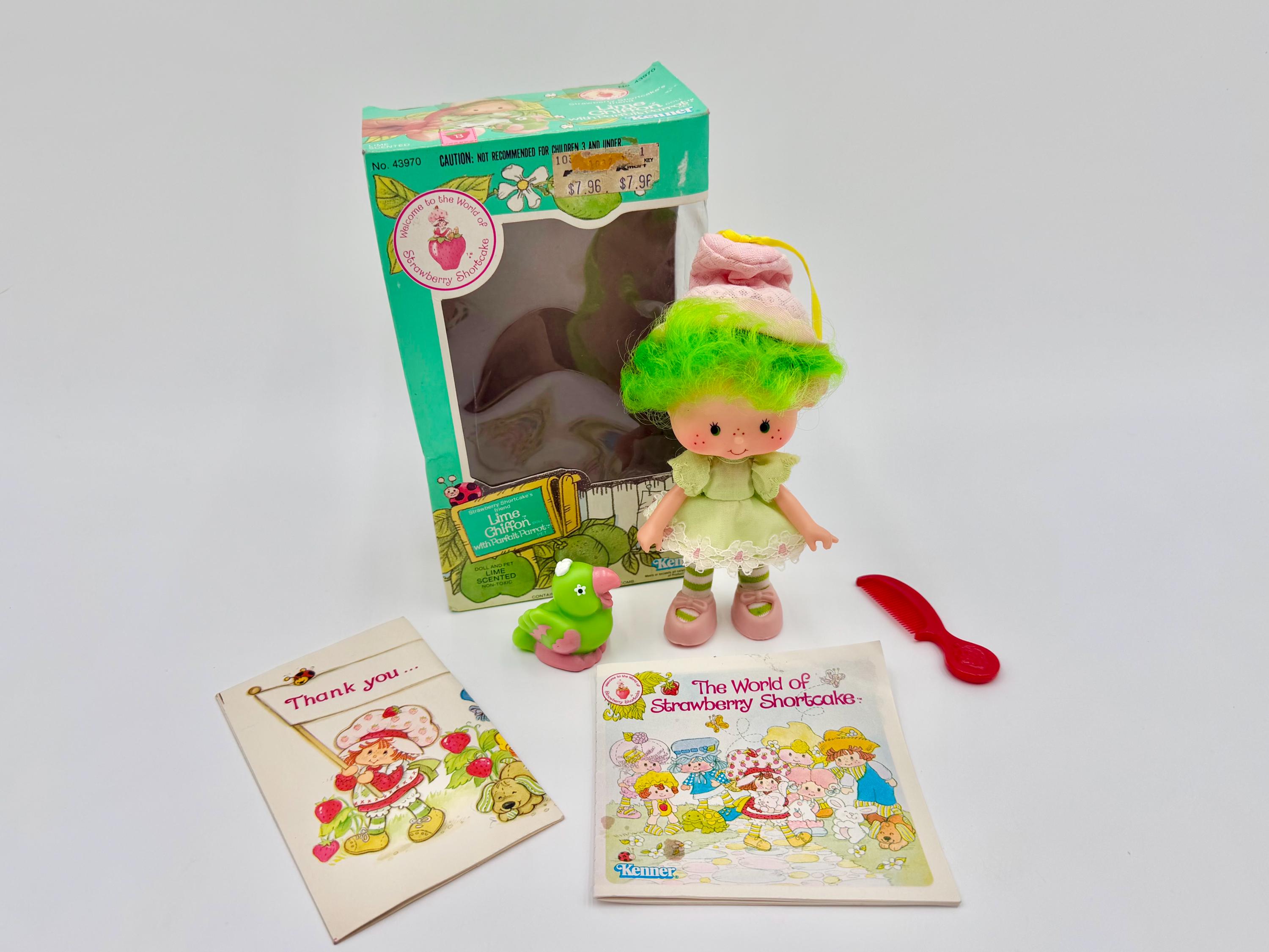 Vintage Kenner 1982 Strawberry Shortcake Doll Lime Chiffon With