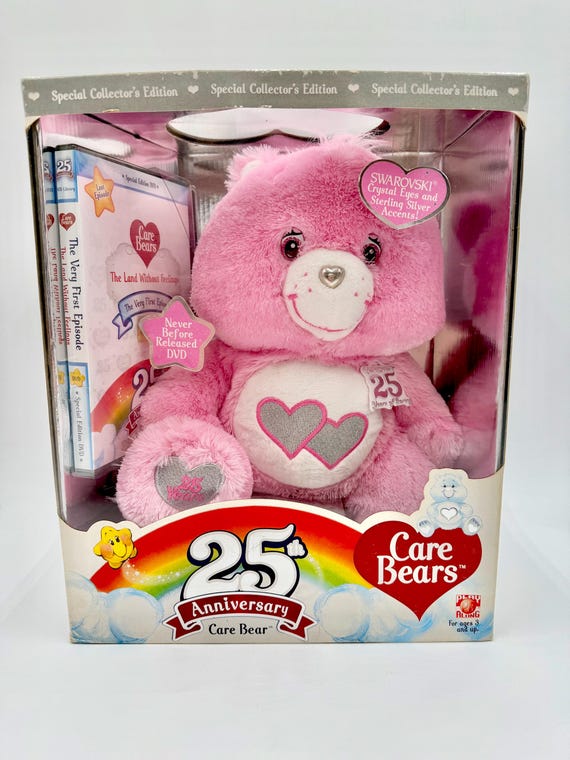 25th Anniversary 2007 Care Bear Pink Love-a-lot Bear Special