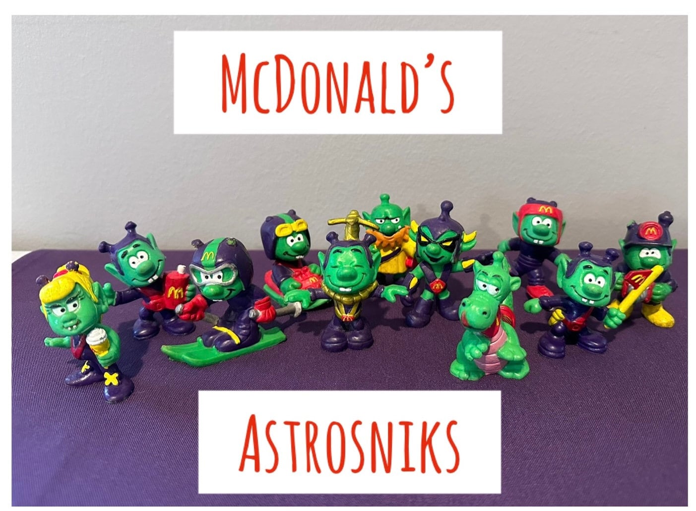 Vintage 1980s Mcdonalds Happy Meal Astrosniks Lot of 11 - Etsy