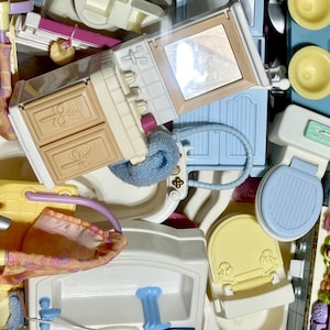 Vintage Fisher-Price Loving Family Bathroom *pick your own*