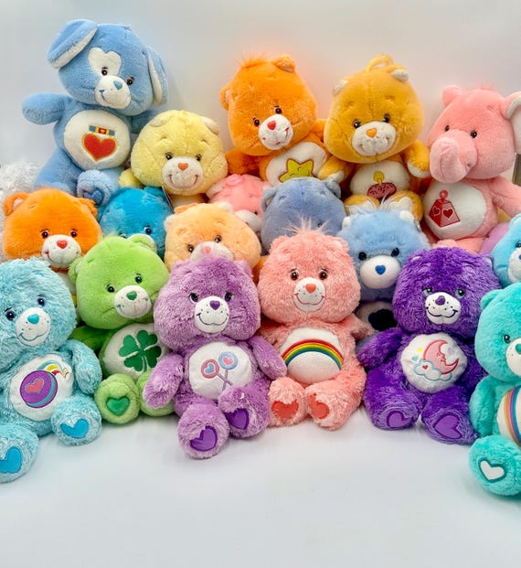 ヴィンテージ「13インチ」ぬいぐるみケアベアとケアベアカズンズ