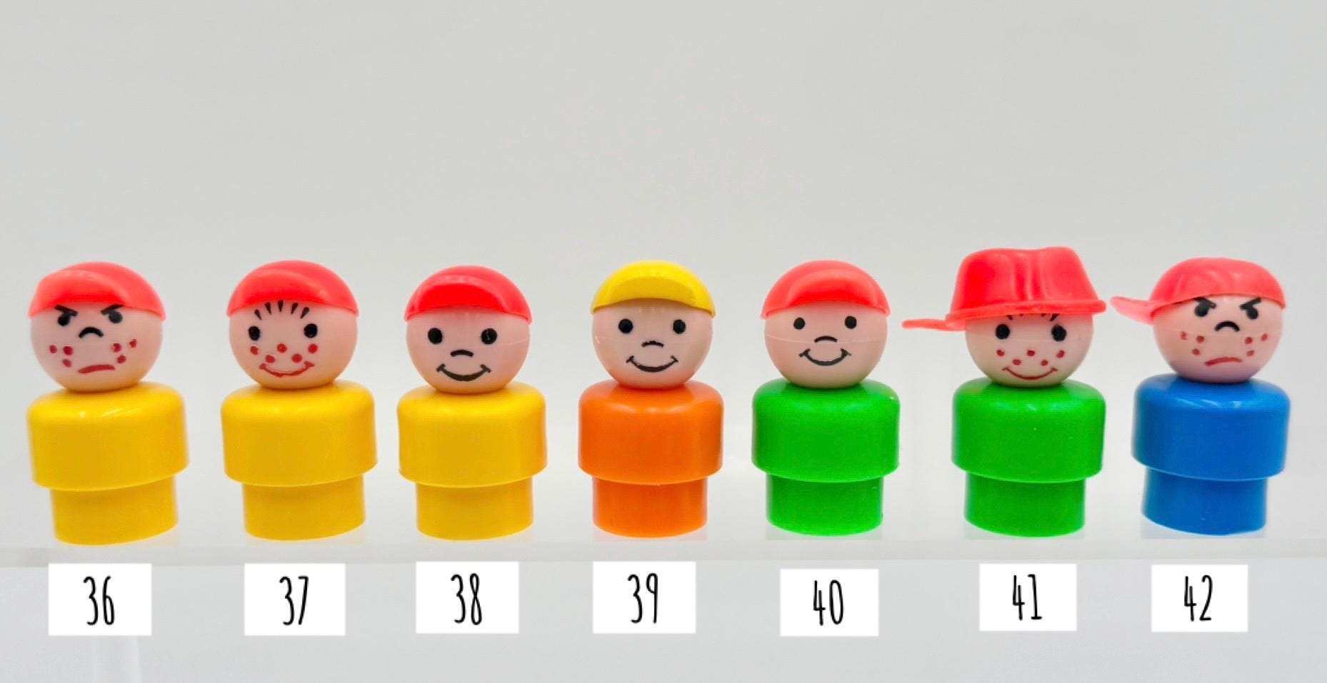 ビンテージ フィッシャープライス リトルピープル #3/6 リスト/ 一般的