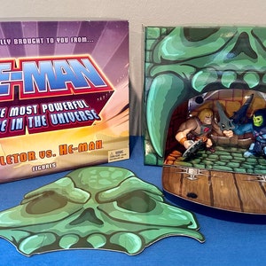 2013 Mattel Masters of the Universe Skeletor vs. He-Man Eternia Minis New in Box