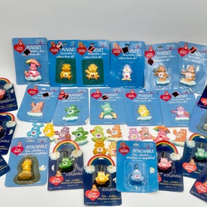 Vintage 1984-85 Care Bear Magnets and Attachables