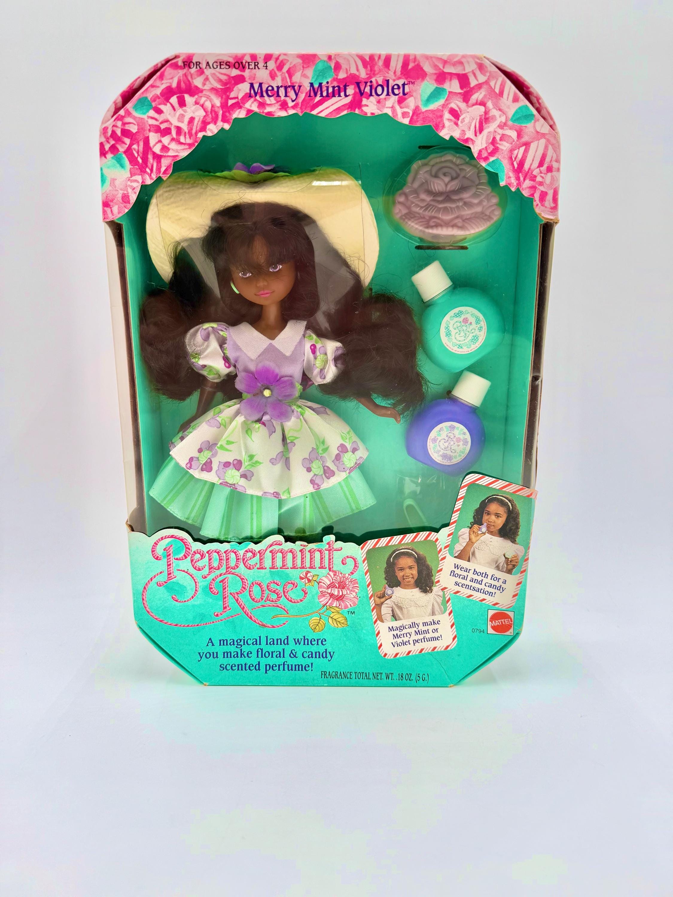 Vintage 1992 Mattel 10 Inch Peppermint Rose Doll “merry Mint