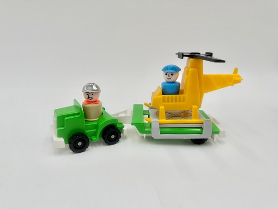 Vintage Fisher Price #344 Little Trucks “copter Rig