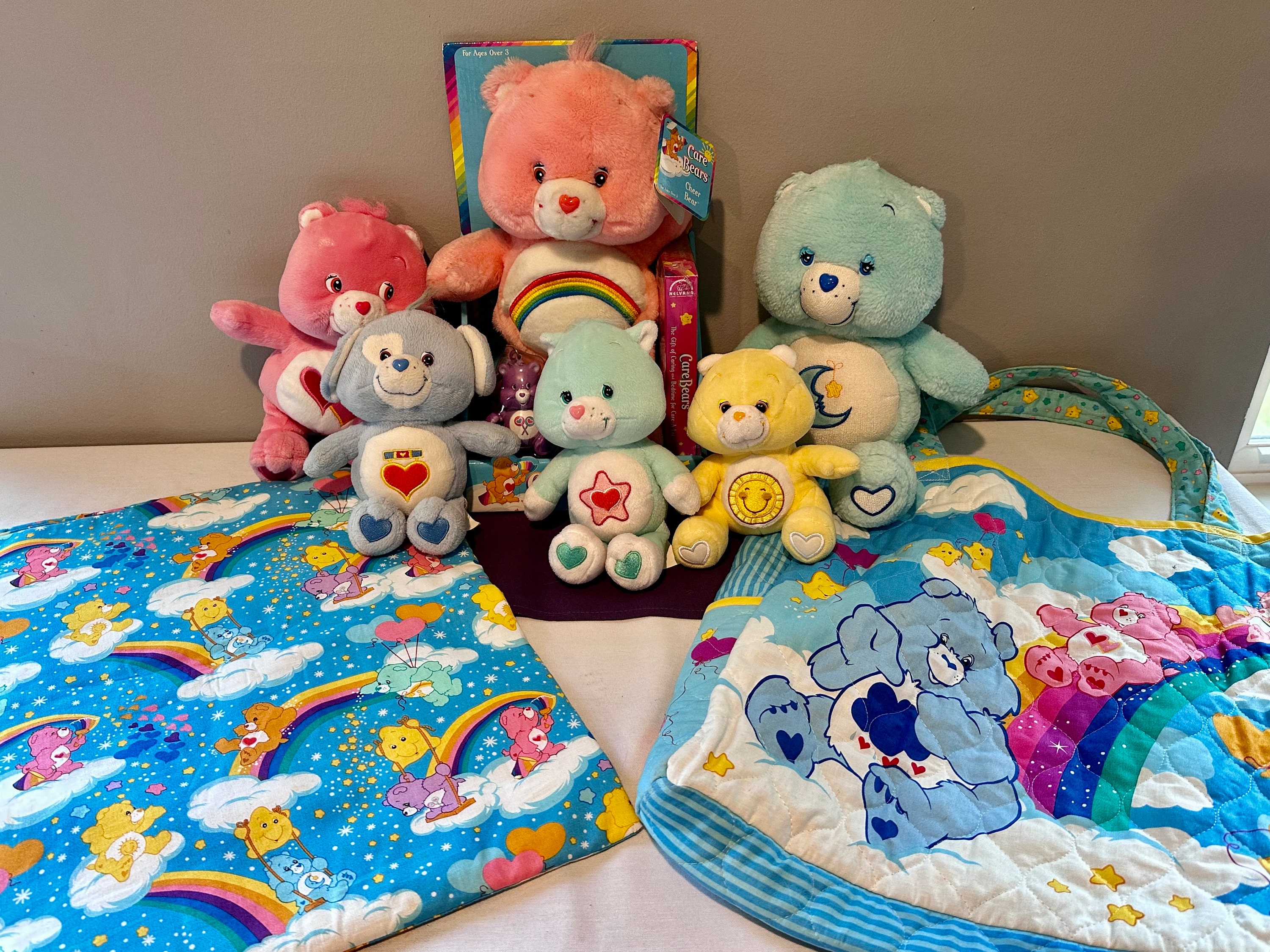 Vintage 2000s Care Bears, Care Bear Cousins, Blanket, Shoulder Bag