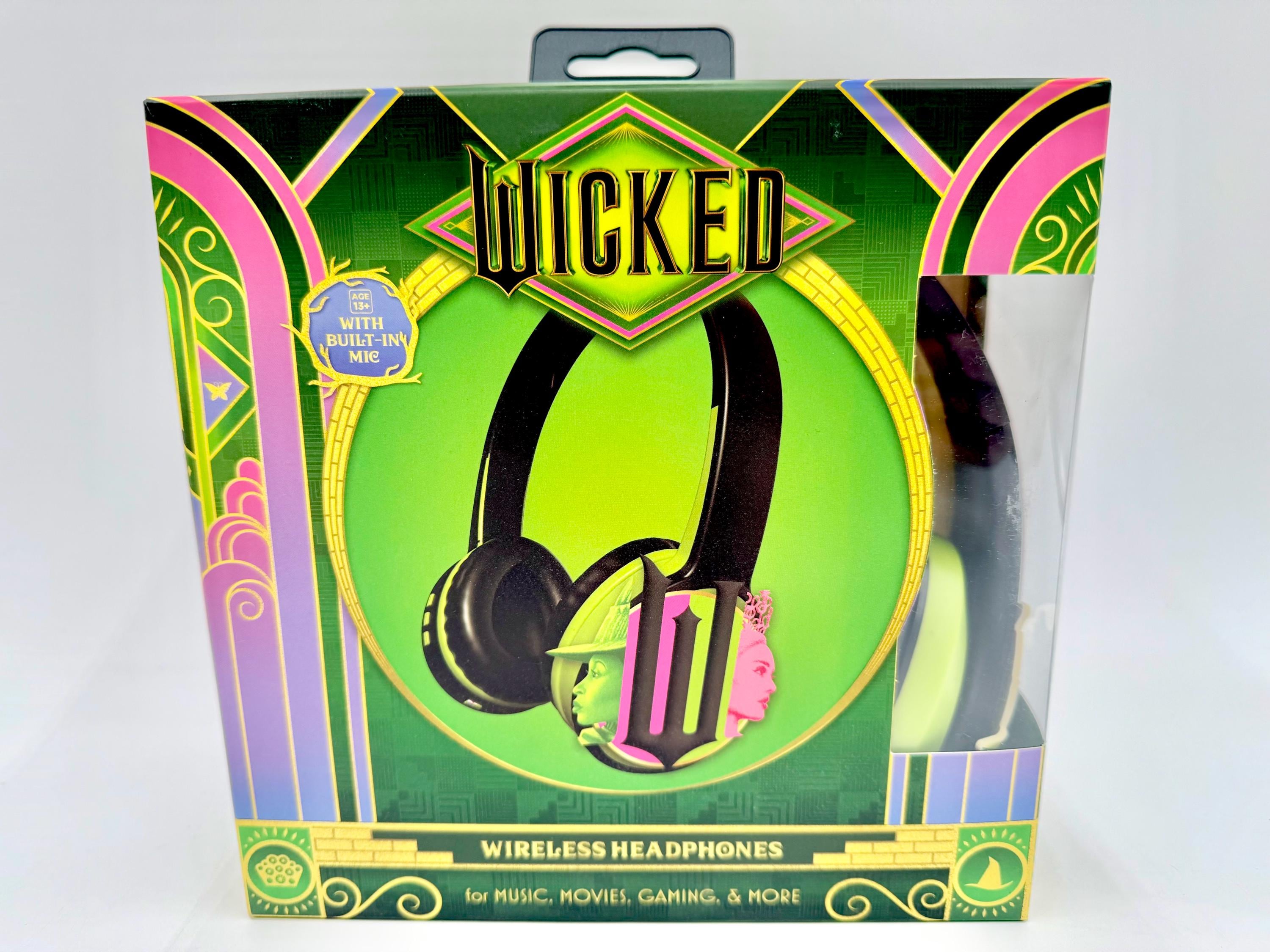 Wicked Wireless Over Ear Headphones With Built in Mic. New in Box