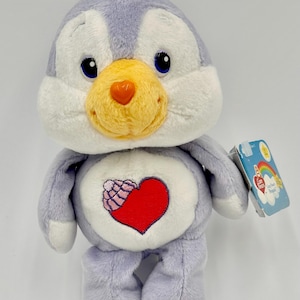 Vintage 2002 American Greetings 20e verjaardag Carlton Cards 8 inch Cosy Heart Penguin met tags