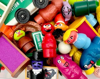 セサミストリート オスカー・ザ・グラウチ ゴミ箱フィギュア ソフビ