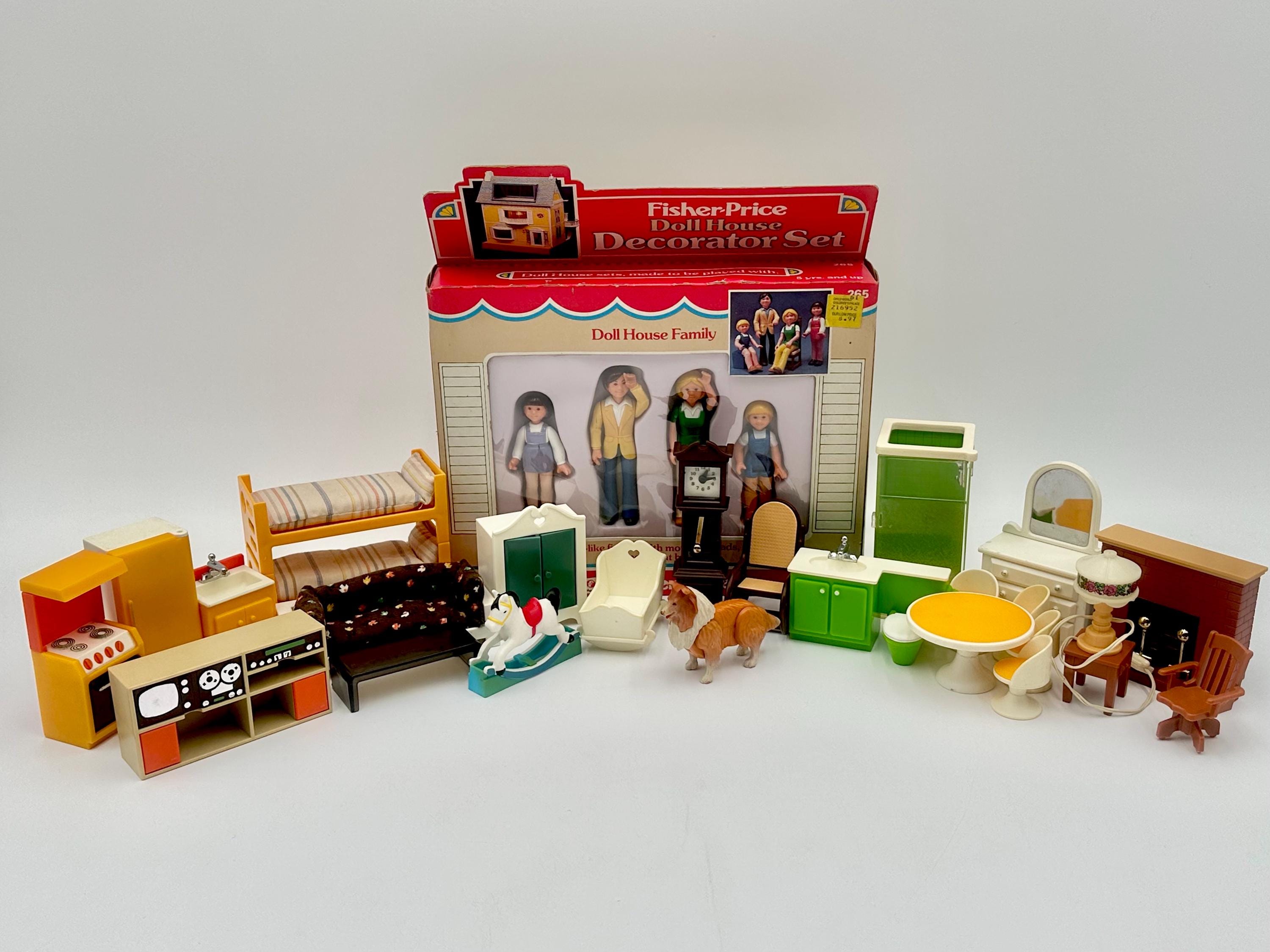 Tomy Dollhouse Furniture Toys 1980s TOMY 80's Vintage Dollhouse