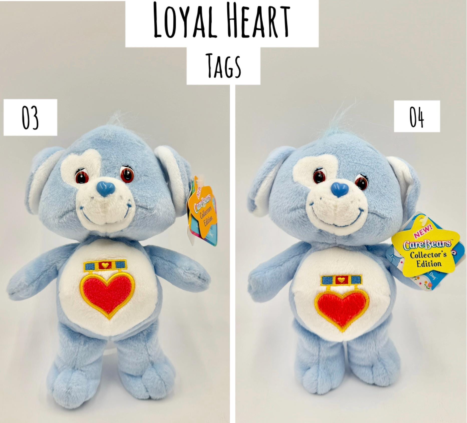 Vintage 2000s 8-9 Inch Plush Care Bear Cousins Carlton Cards, 20th