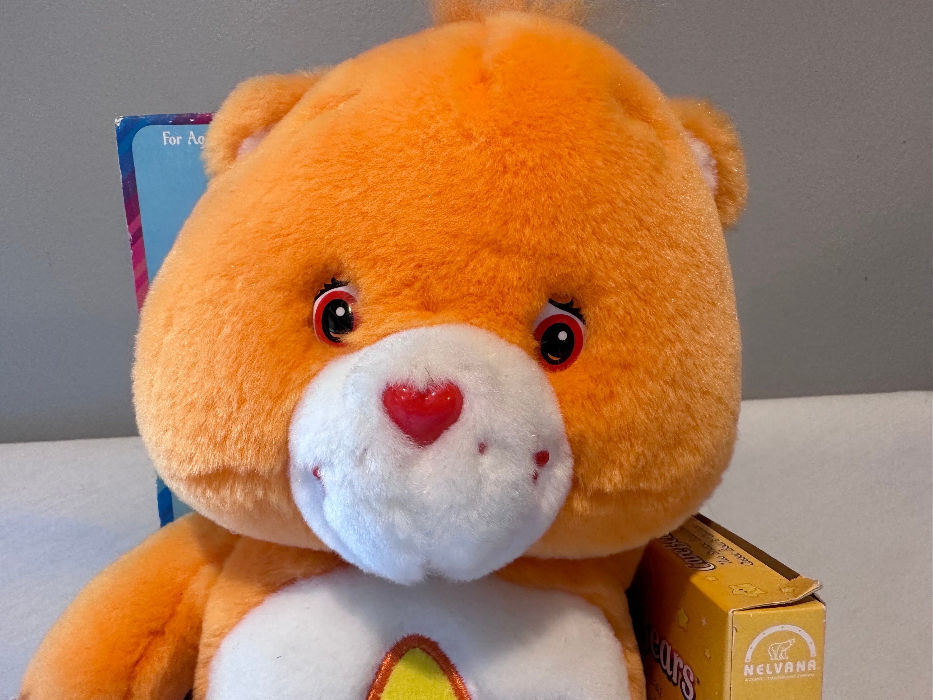 Vintage 2003 Play Along 13 Inch Laugh-a-lot Care Bear/vhs