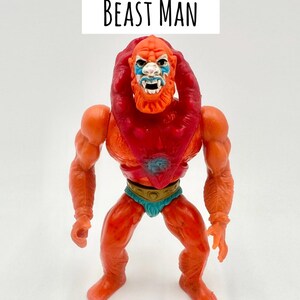 Vintage 1980s Mattel He-Man Masters of The Universe Action Figures Beast Man