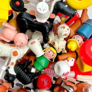 Vintage Fisher-Price Little People Farm Animals, People and Accessories # 915, #2501