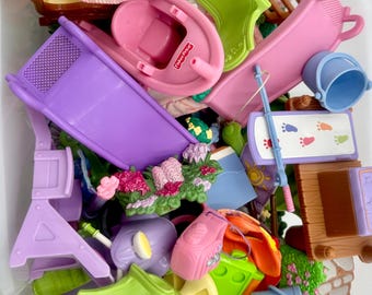 Fisher-Price Loving Family Dollhouse Play Ground, Outdoor, Camping, Plants, Gardening
