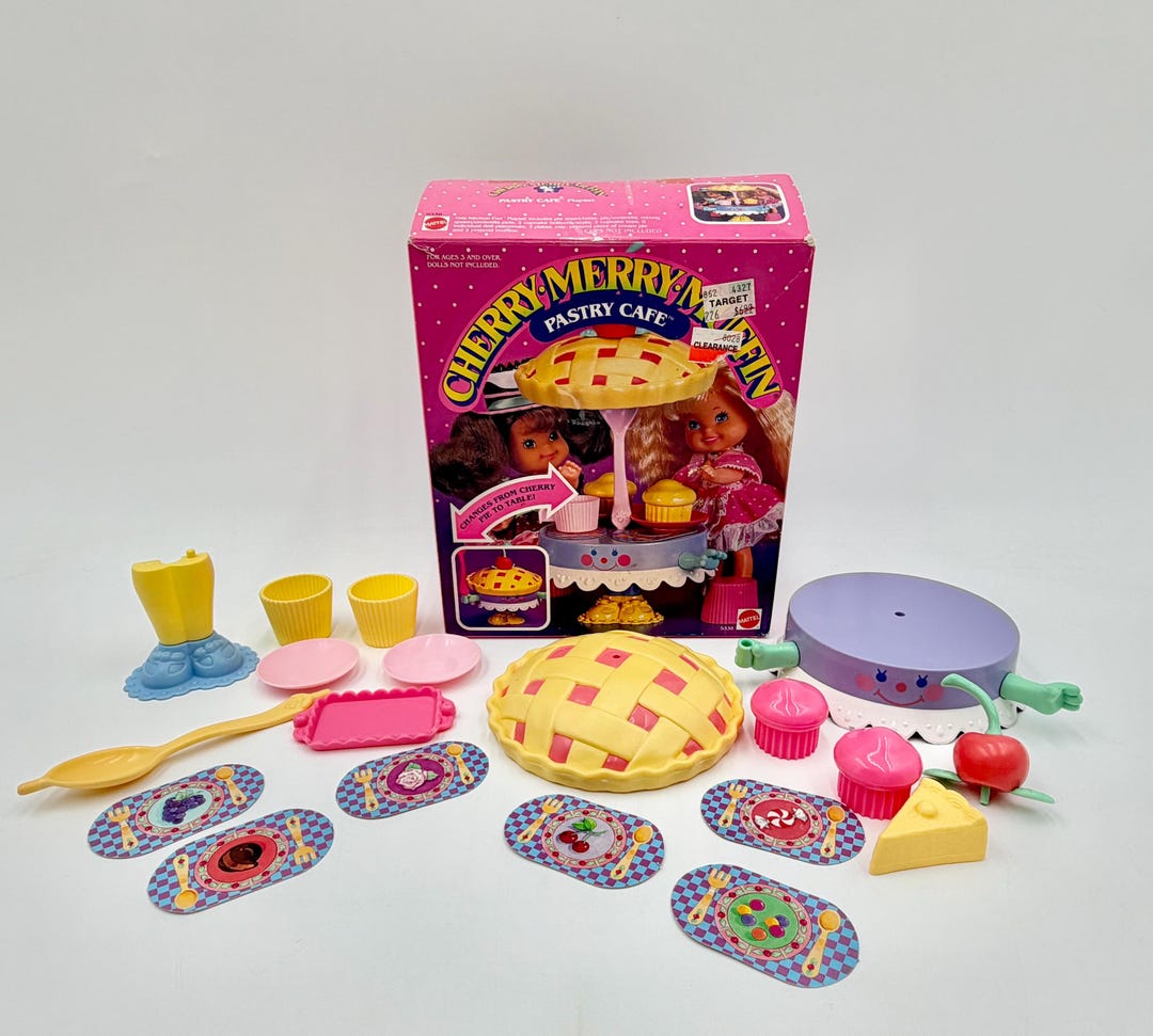 Vintage Mattel 1990 Cherry Merry Muffin Pastry Cafe No.9338 in