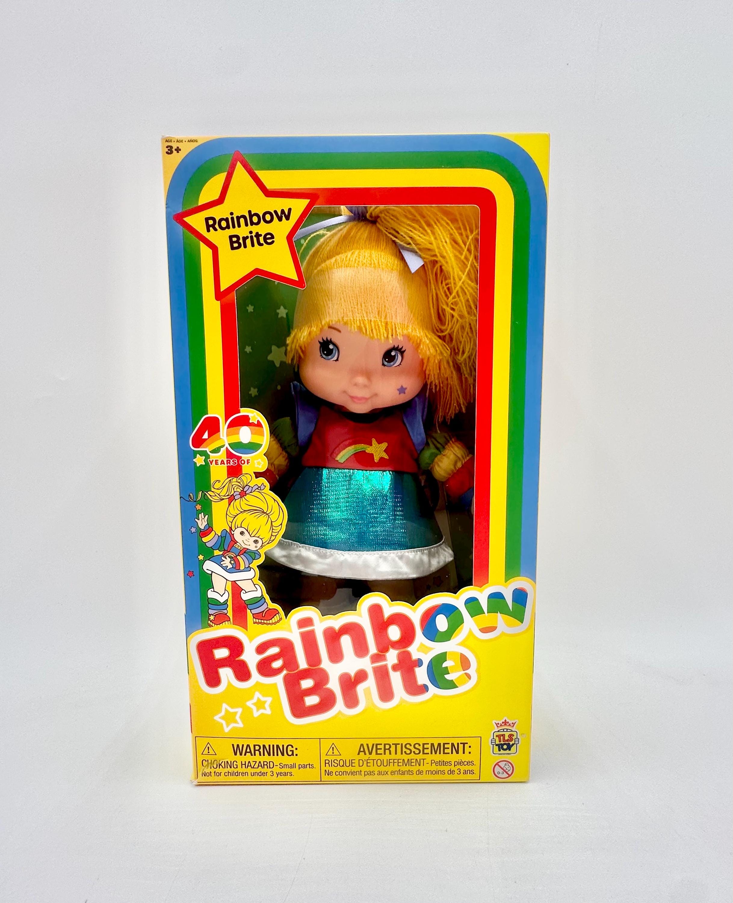 Poupée Rainbow Brite 38cm – Up, Up & Away, Color Glo, Hallmark, Neuve