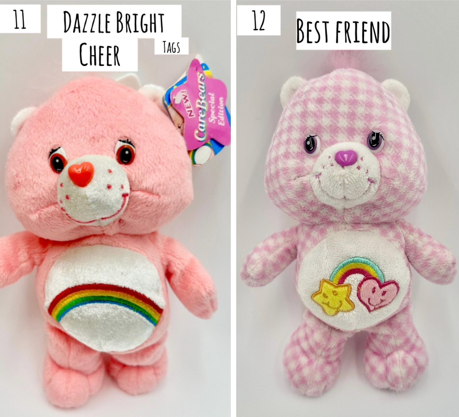 ヴィンテージ/モダン 2002-16 8-9インチ ケアベアとケアベアカズンズ