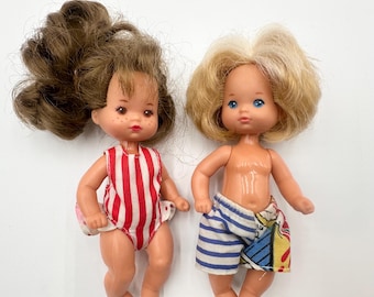 Mattel The Heart Family Sunshine Fun Pals, dos bebés, colección vintage de 1988, para el set n.° 2645