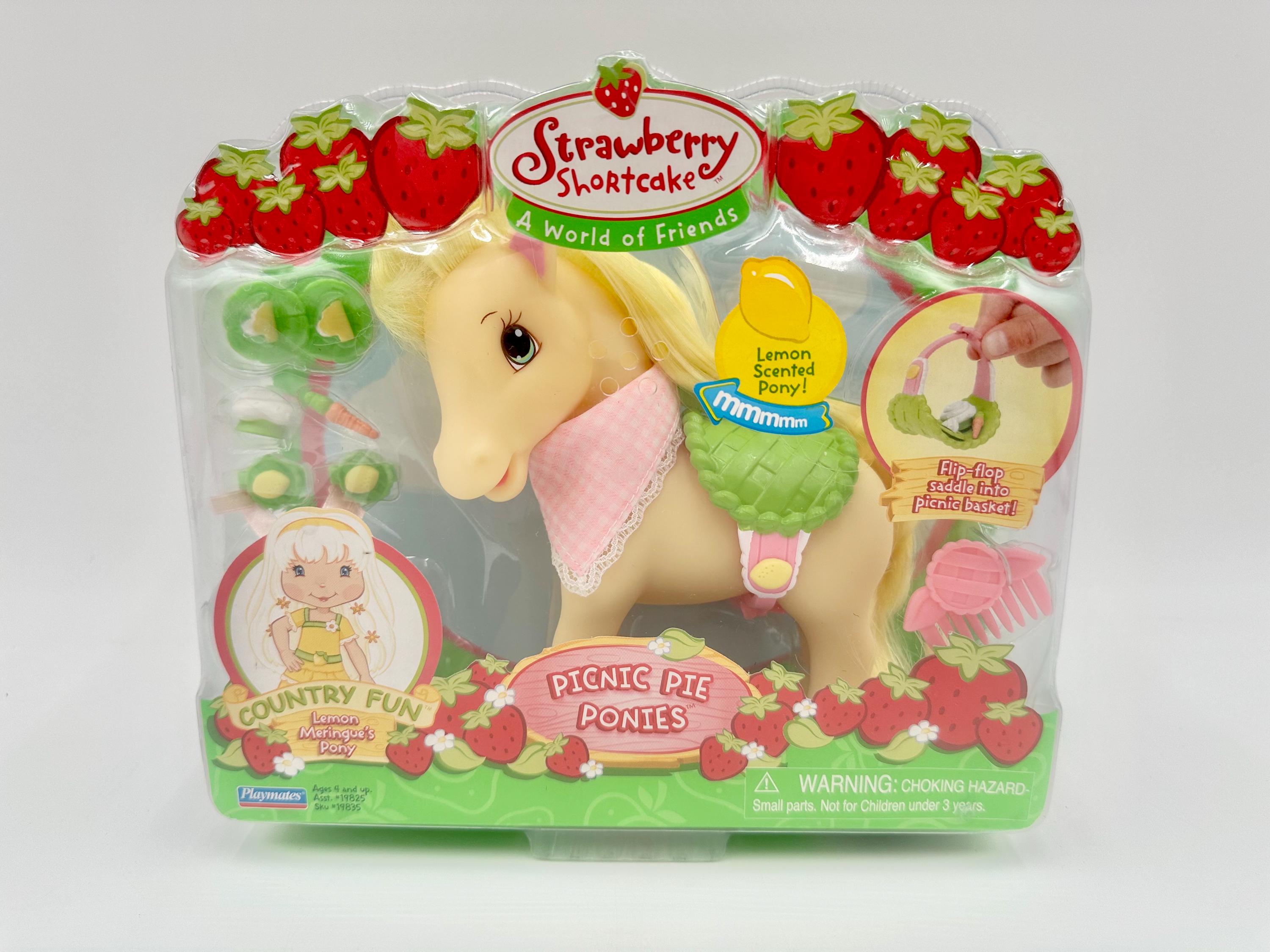 2007 Playmates Strawberry Shortcake Picnic Pie Ponies Lemon