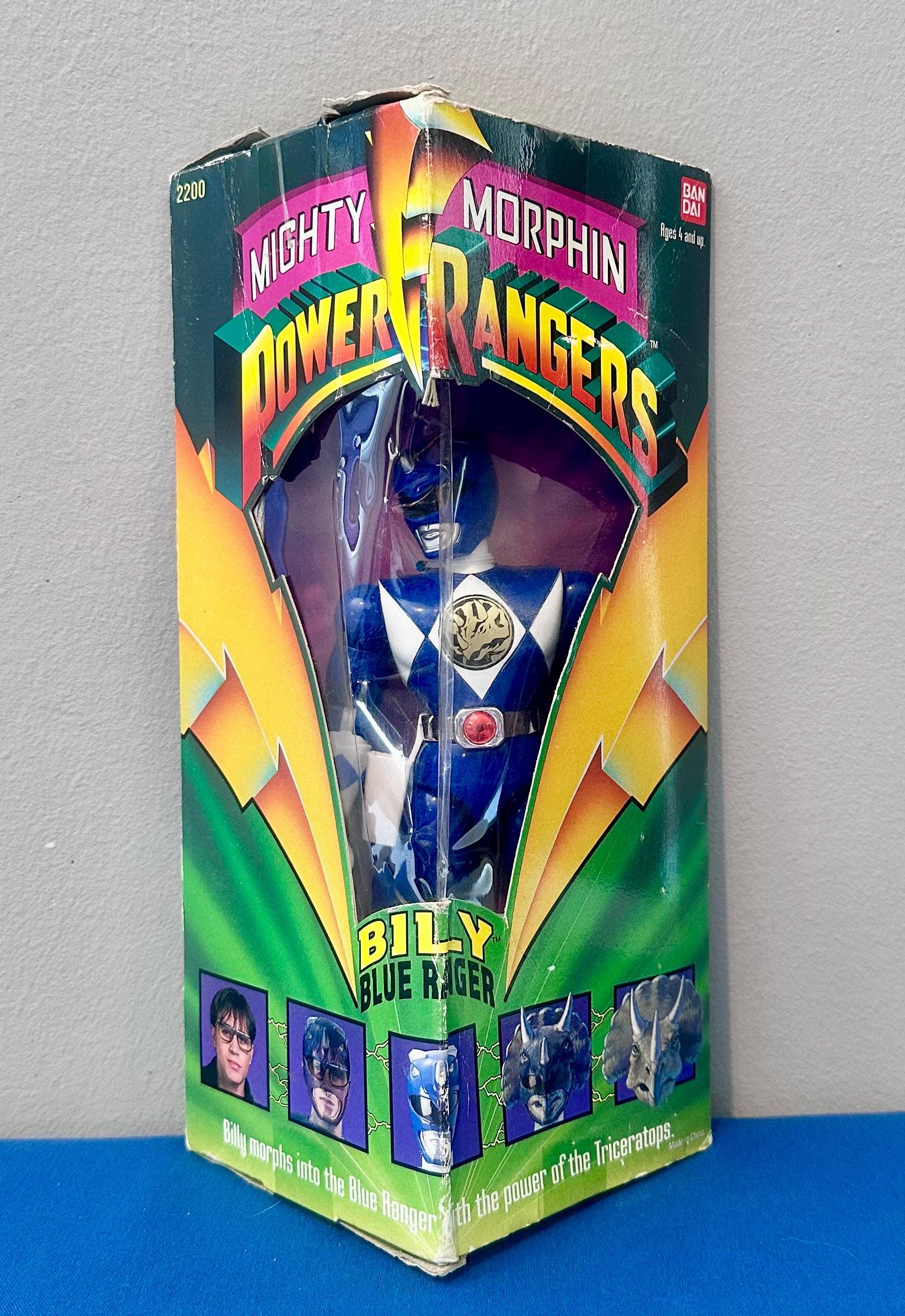 Vintage 1993 Bandai 8 Inch Billy Blue Power Ranger Action Figure
