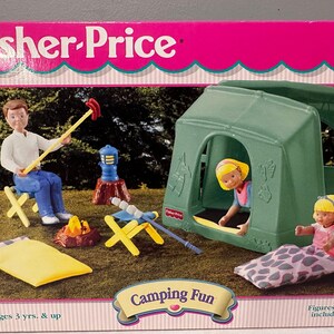 Playset Fisher Price Loving Family Camping Set Vintage 1997 Fisher