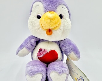Vintage Kenner 1984 13 Inch Care Bear Cousin Cozy Heart Penguin with Tag #61970