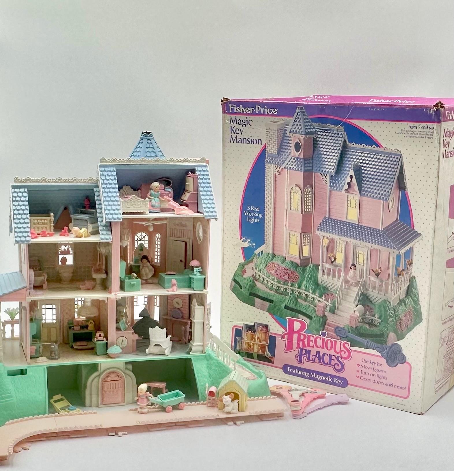 その他 precioushouse1101 1988 Vintage Fisher-price Precious Places #5166 Magic Key Mansion