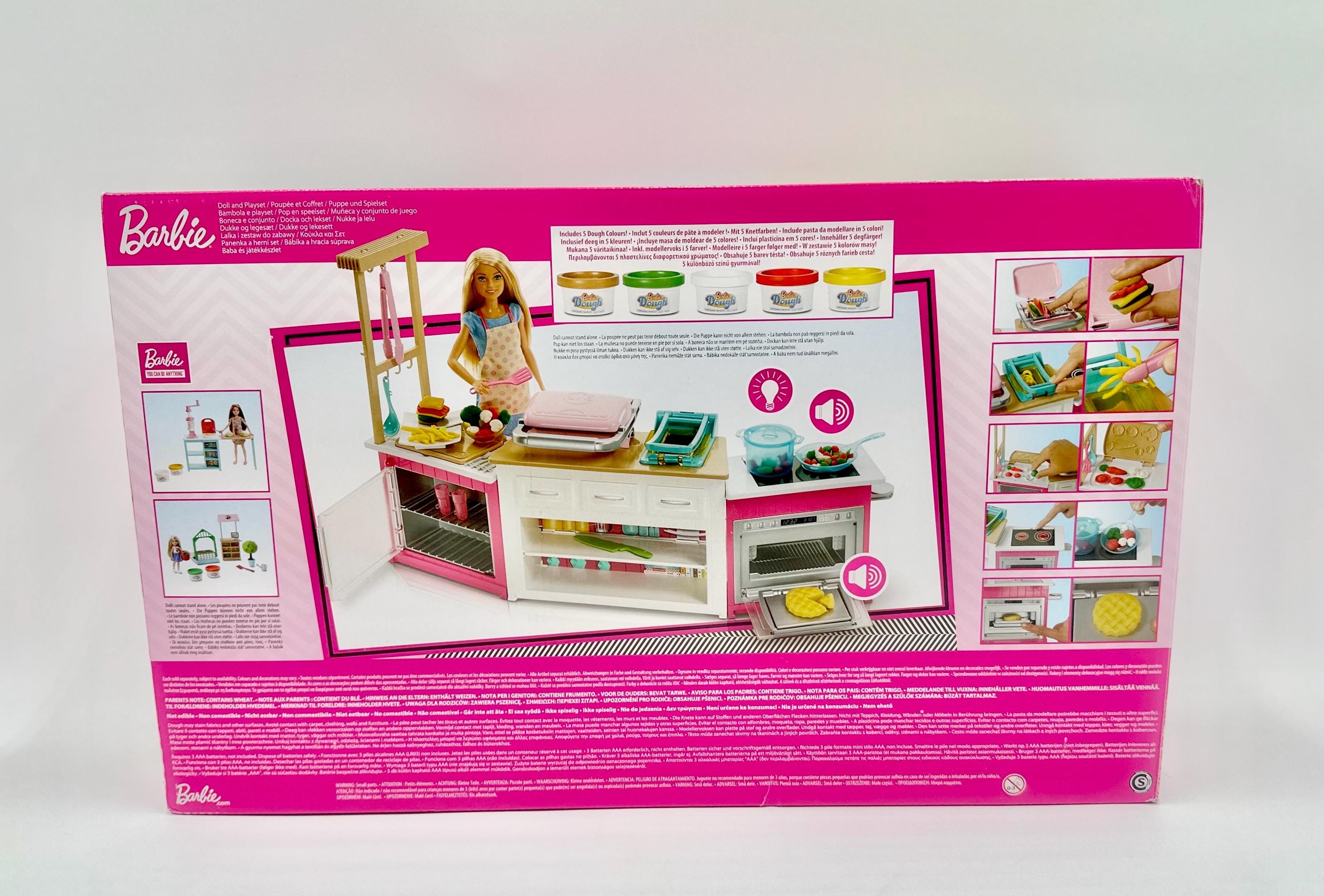 2018 Lights and Sounds Barbie Ultimate Kitchen Playset With Barbie