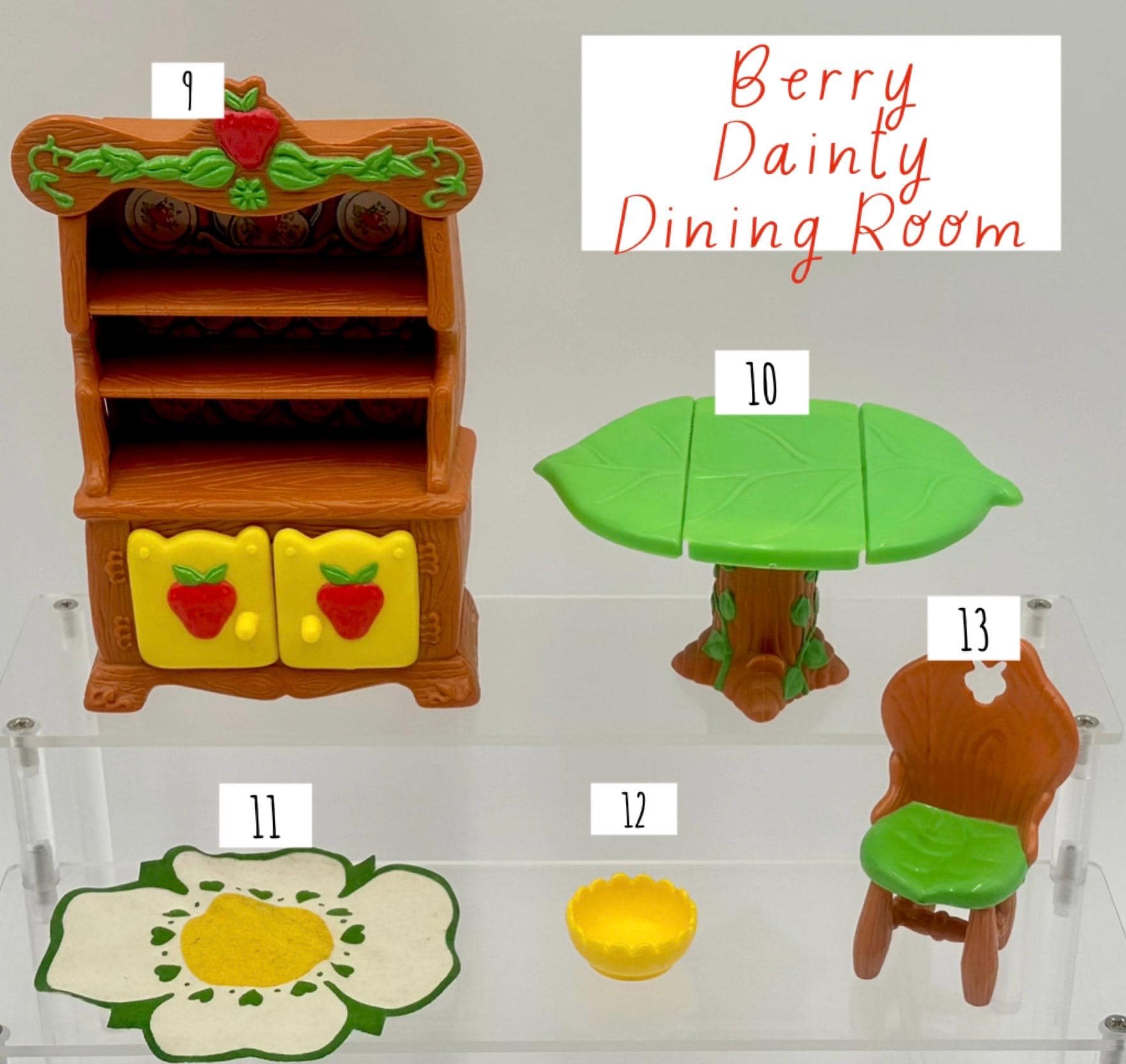 1980 Strawberry Shortcake Charlotte aux fraises - Berry Happy Home + meubles 🍓 - Jeux & Jouets