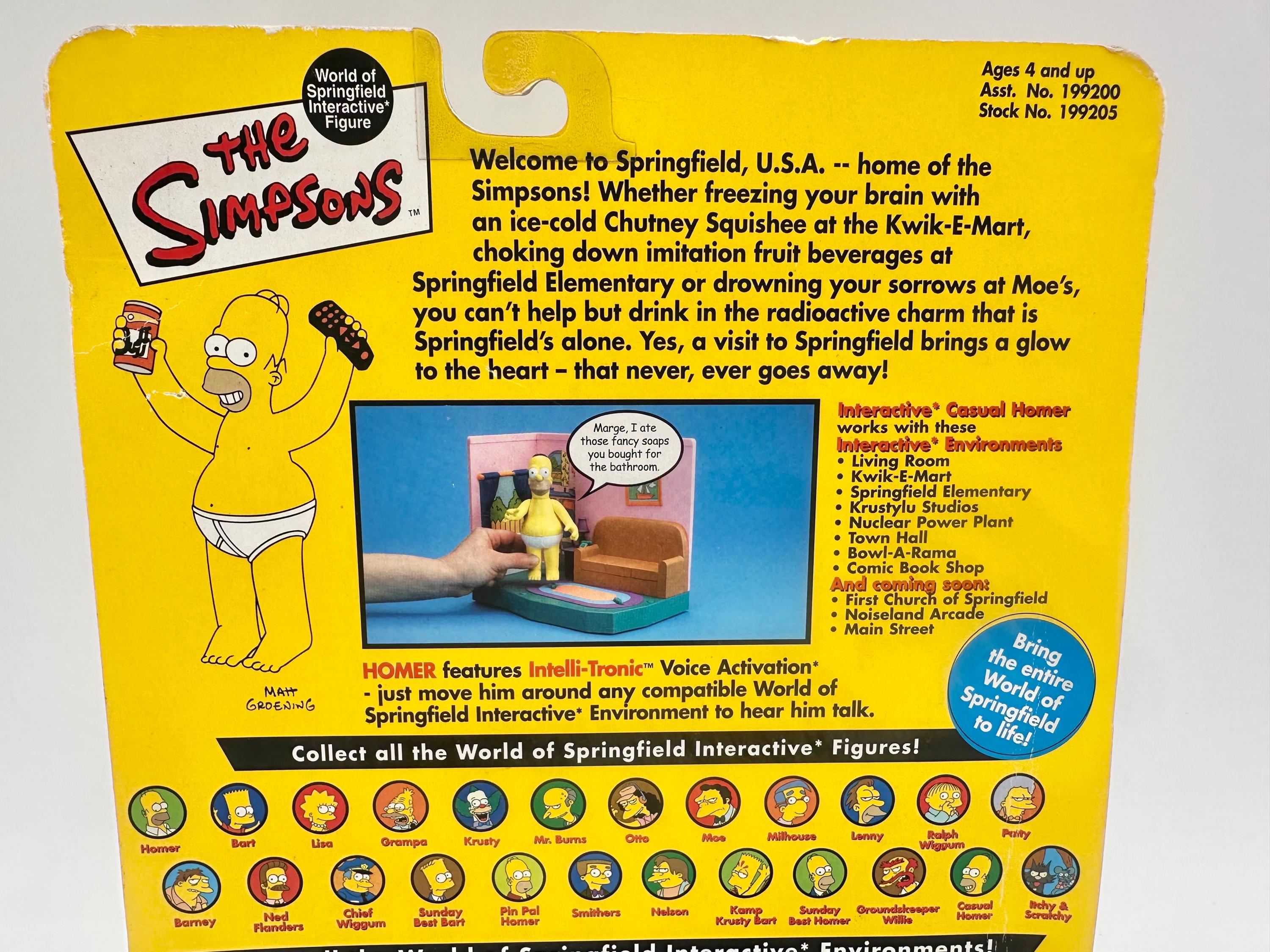 ヴィンテージ プレイメイツ ザ・シンプソンズ ワールド・オブ・スプリングフィールド インタラクティブ アクションフィギュア カジュアル ホーマー  新品パッケージ No.199205 - Etsy 日本