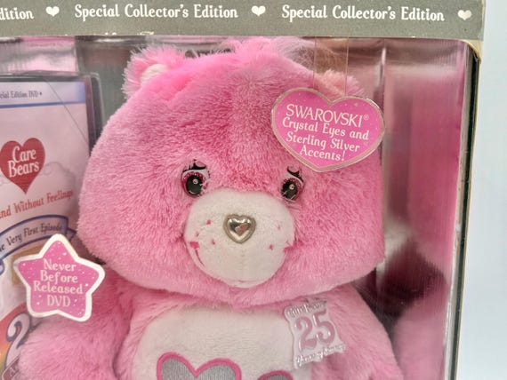 25th Anniversary 2007 Care Bear Pink Love-a-lot Bear Special