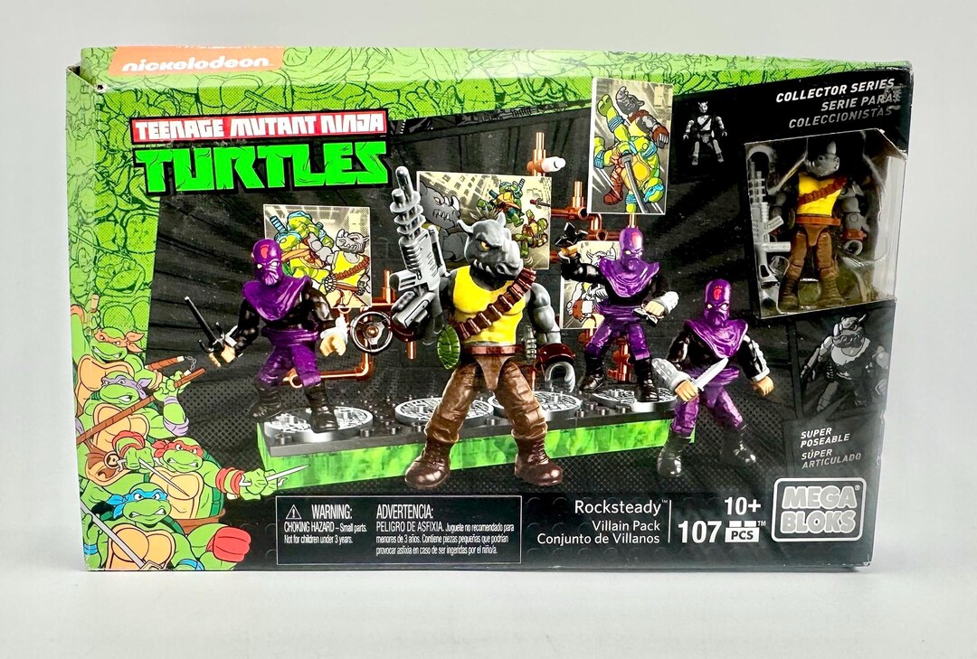 2016 Mega Bloks Teenage Mutant Ninja Turtles Rock Steady Villain