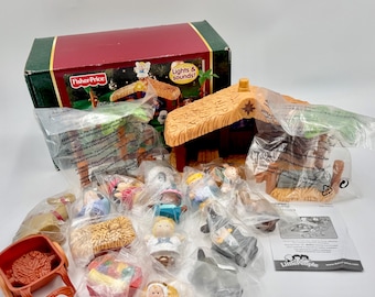 Fisher-Price Little People Luces y Sonidos Historia de Navidad #J2404 Nuevo en caja abierta Completo